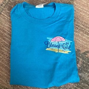 Blessed Girl Blue T-Shirt